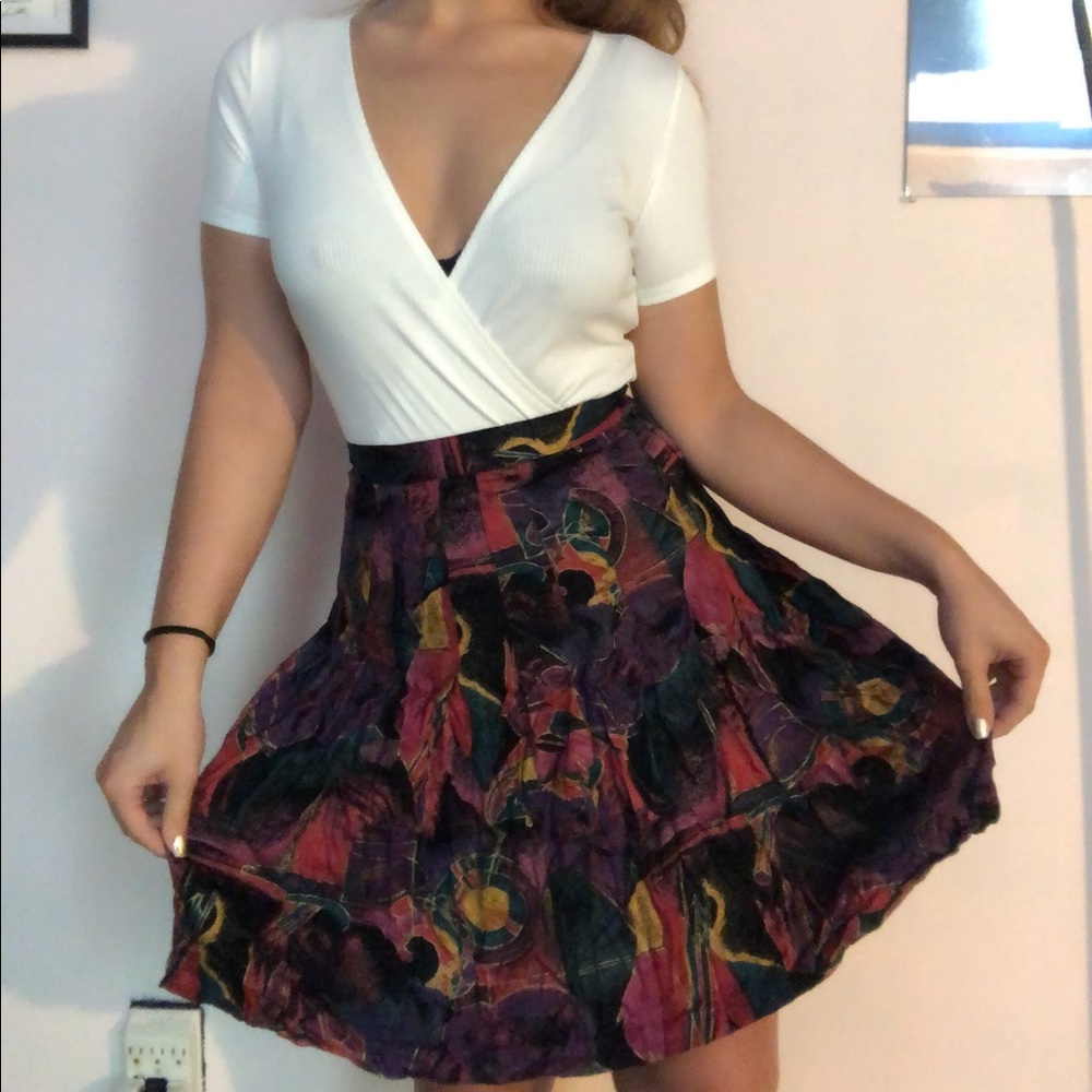 Cute Patterned Vintage Skirt